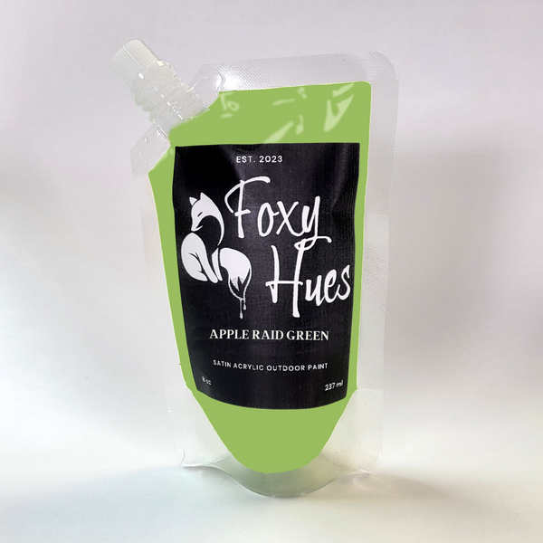 Apple Raid Green - Foxy Hues | Satin Acrylic outdoor Paint– Slickpurchase