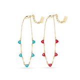 Heartfelt Charm: Chain of Hearts Bracelet