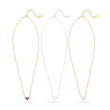 AC Heart Necklace with Gemstone