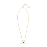 AC Heart Necklace with Gemstone