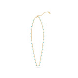 Heart-Shaped Turquoise Necklace with Gemstones
