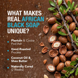 100% African Black Soap - Argan