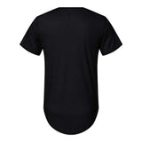 Bella + Canvas Jersey Curved Hem Tee - Black, S
