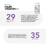 Scimera MD® MultivitaminMD Full-Spectrum Supplement Capsule with Minerals, Antioxidants, and Superfood Combination for Metabolism, Joint Support, Hair, Skin, and Nails, 60 CT