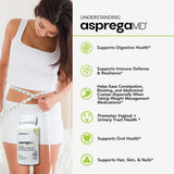 Scimera MD® Asprega Probiotic + Prebiotic Supplement for Digestive Health and Immune System Support, 35 Billion CFUs