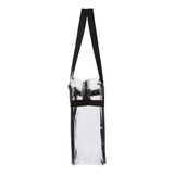 Oad Oad Clear Tote With Zippered Top - Black, One Size