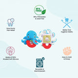Wristy Buddy Pack of 1 Baby Teethers – Cow & Octopus