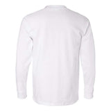Bayside Usa-Made Long Sleeve T-Shirt With A Pocket - White, Xl