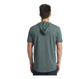 Next Level Mock Twist Short Sleeve Hoodie - Forest Green, Xs