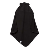 Rabbit Skins Terry Cloth Hooded Towel With Ears - Black, One Size