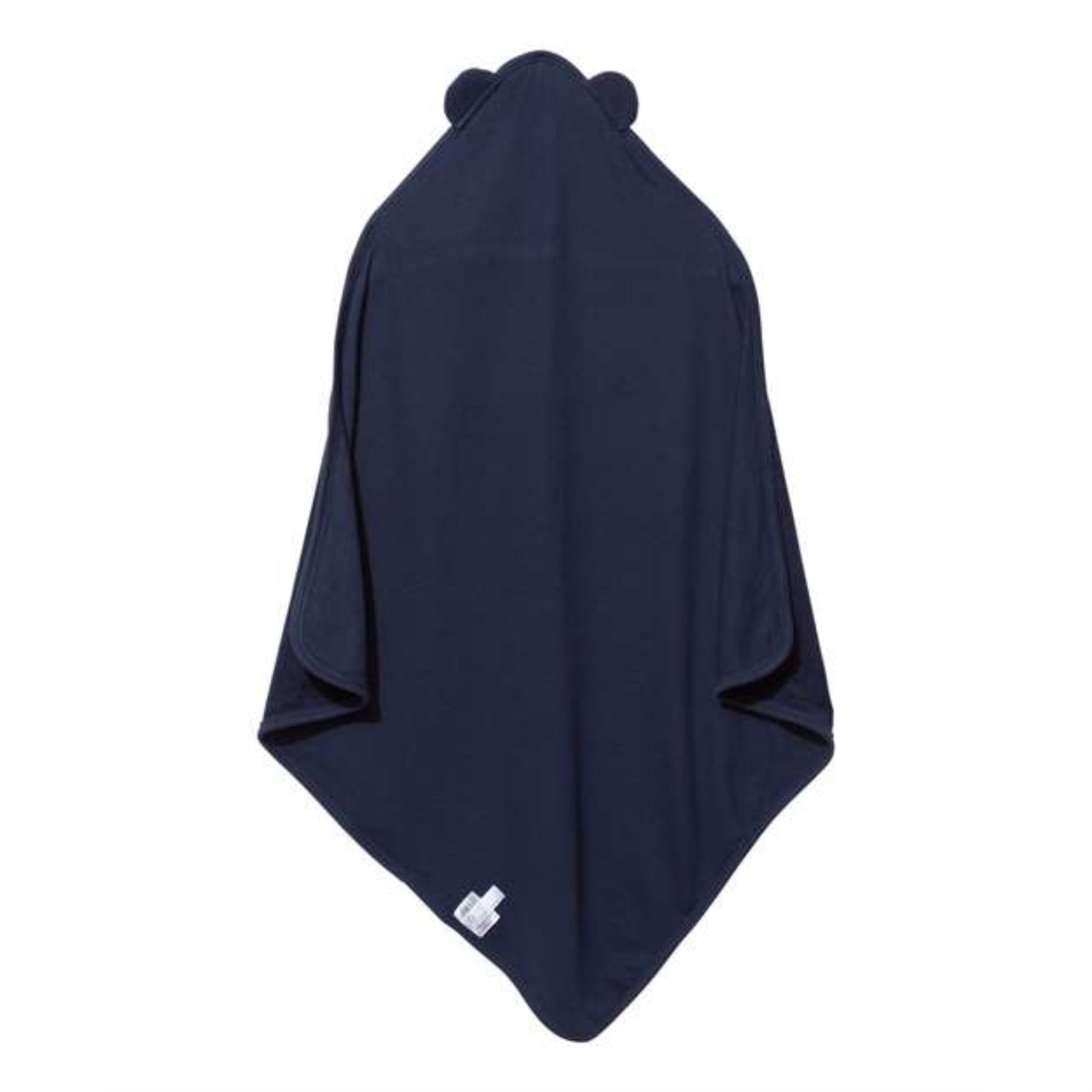 Rabbit Skins Terry Cloth Hooded Towel With Ears - Navy, One Size
