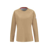 Bulwark Iq Series Comfort Knit Women'S Long Sleeve Tee - Khaki, Xl
