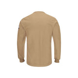Bulwark Iq Series Plus Long Sleeve Henley - Khaki, S