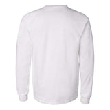 Gildan Ultra Cotton Long Sleeve Pocket T-Shirt - White, L