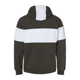 J. America Varsity Fleece Colorblocked Hooded Sweatshirt - Black, Xs