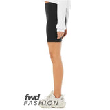 Bella + Canvas Fwd Fashion Women'S High Waist Biker Shorts - Black, S