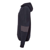 J. America Sport Lace Colorblocked Fleece Hooded Sweatshirt - Navy, M
