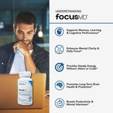 Scimera MD® Focus MD Brain Supplement with Nootropic Organic Coffeeberry, Huperzine A for Memory, Focus, and Energy, 30 CT
