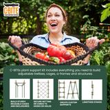 The C-BITE Maker Kit Plant Support System - with or without 5' Upright Garden Stakes