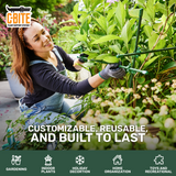 The C-BITE Maker Kit Plant Support System - with or without 5' Upright Garden Stakes