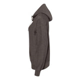 J. America Womens French Terry Sport Lace Scuba Hooded Pullover - Charcoal, S