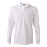 Jerzees Spotshield 50/50 Long Sleeve Sport Shirt - White, L