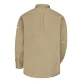 Bulwark Dress Uniform Shirt - Excel Fr Comfortouch - 7 Oz. - Khaki, L