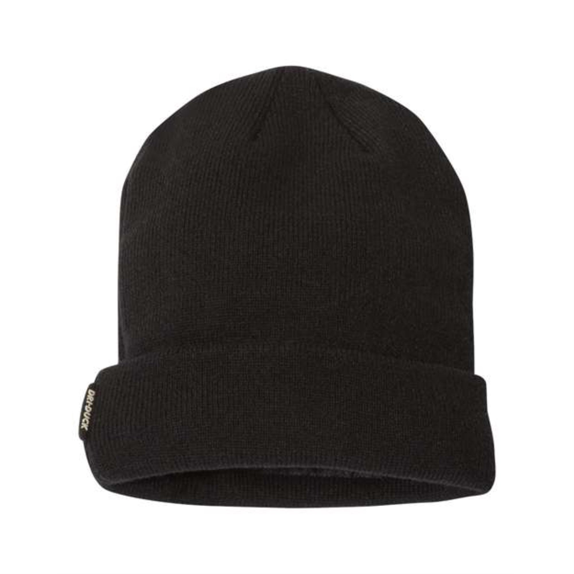 Dri Duck 12 Basecamp Performance Knit Beanie - Black, One Size