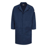 Bulwark Concealed Snap Front Lab Coat - Excel Fr Comfortouch - 6 Oz. - Navy, M