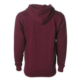Independent Trading Co. Heavyweight Full-Zip Hooded Sweatshirt - Maroon, S