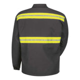 Red Kap Enhanced Visibility Perma-Lined Panel Jacket - Charcoal, M