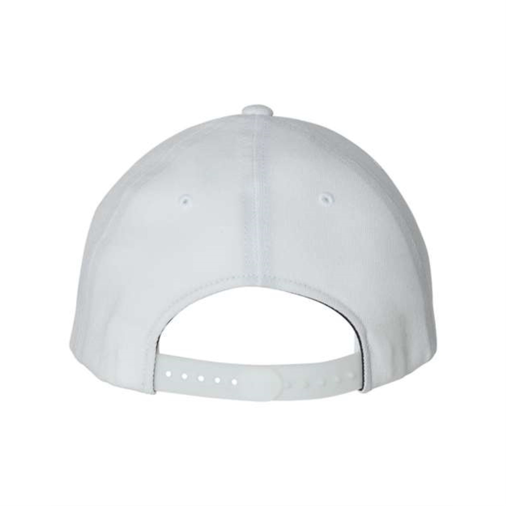 Flexfit 110 Flat Bill Snapback Cap - White, One Size