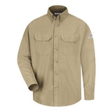 Bulwark Uniform Shirt Long Sizes - Khaki, Mt