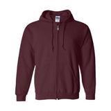 Gildan Heavy Blend Full-Zip Hooded Sweatshirt - Maroon, L