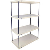 Nexel® 4 Shelf Solid Plastic Shelving Unit Nexelon® Posts 48W X 24D X 63H