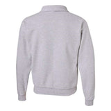 Jerzees Super Sweats Nublend Quarter-Zip Cadet Collar Sweatshirt - Ash, L