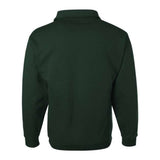 Jerzees Super Sweats Nublend Quarter-Zip Cadet Collar Sweatshirt - Forest Green, S