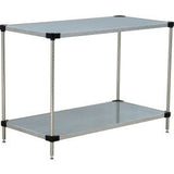 Nexel® 2 Shelf Galvanized Steel Solid Shelving Unit Starter 36W X 24D X 34H