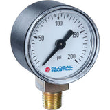 Global Industrial 1-1/2 Pressure Gauge 60 Psi 1/8 Npt Lm Plastic
