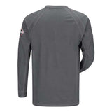 Bulwark Long Sleeve Henley - Charcoal, L