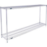 Nexel® 2 Shelf Chrome Esd Wire Shelving Unit Starter 72W X 14D X 34H