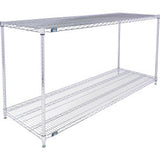 Nexel® 2 Shelf Chrome Esd Wire Shelving Unit Starter 72W X 21D X 34H