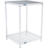 Nexel® 2 Shelf Chrome Esd Wire Shelving Unit Starter 24W X 24D X 34H