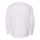Lat Youth Fine Jersey Long Sleeve Tee - White, Xs