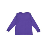 Lat Youth Fine Jersey Long Sleeve Tee - Purple, Xl