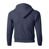 Hanes Ecosmart Youth Hooded Sweatshirt - Navy, Xl