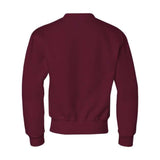Jerzees Nublend Youth Crewneck Sweatshirt - Maroon, L