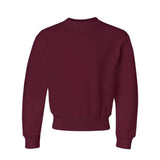 Jerzees Nublend Youth Crewneck Sweatshirt - Maroon, L