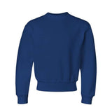 Jerzees Nublend Youth Crewneck Sweatshirt - Royal, L
