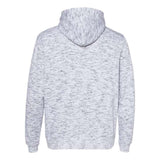 J. America Mlange Fleece Hooded Sweatshirt - White, S